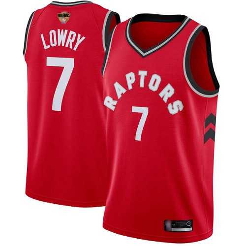 Raptors 7 Kyle Lowry Red 2019 NBA Finals Swingman Jersey,We sell and wholesale Raptors 7 Kyle Lowry Red 2019 NBA Finals Swingman Jersey on line form chian!